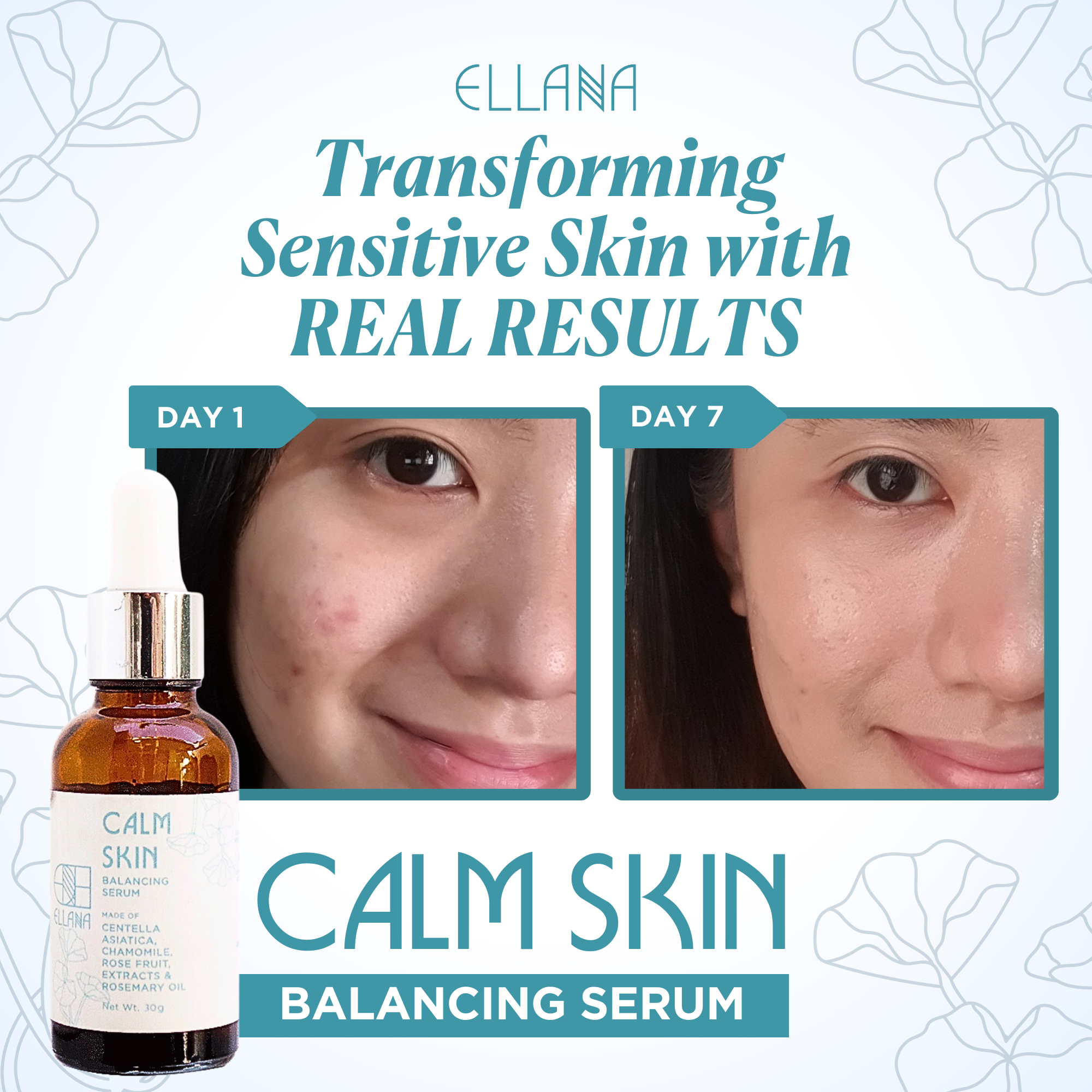 Calm Skin Balancing Serum with Centella Asiatica for Sensitive and Reactive Skin