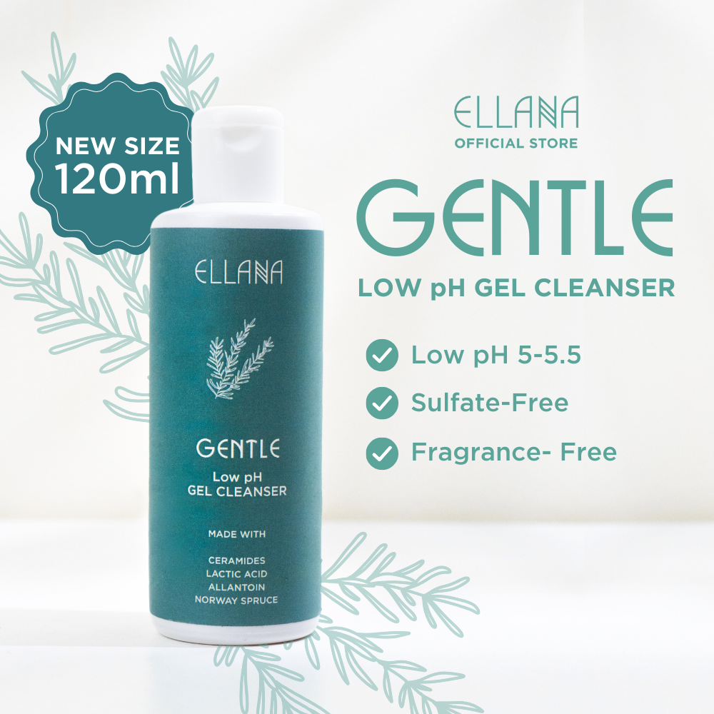 Gentle Low pH Gel Cleanser made with Ceramides, Lactic Acid, Allantoin, Norway Spruce